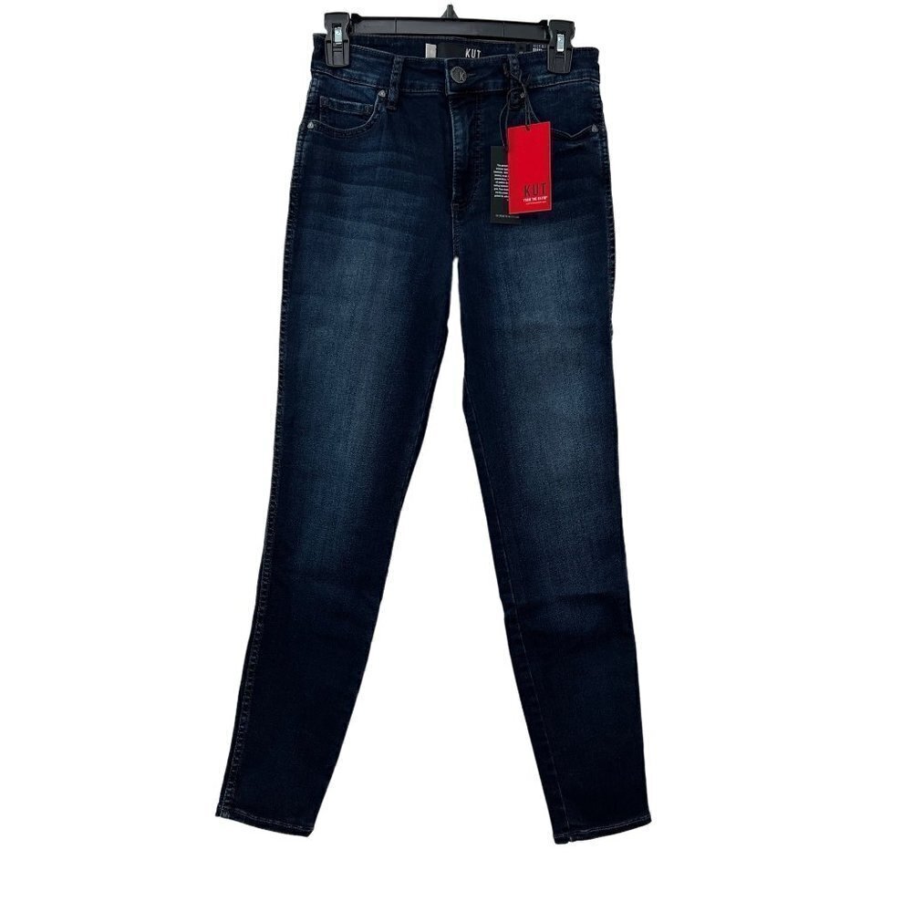 NWT KUT Size 0 Diana Fab Ab High Waist Skinny Jeans in Attitude MSRP $94 - Picture 4 of 13